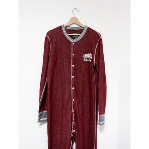 Unisex Size Medium Red Waffle Knit One Piece by Roots Canada